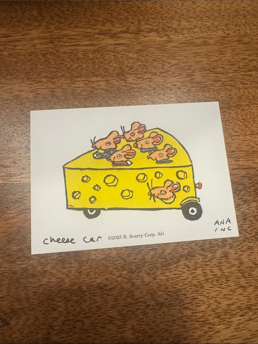 Inciardi -Richard Scarry - Cheese Car - Mini Print